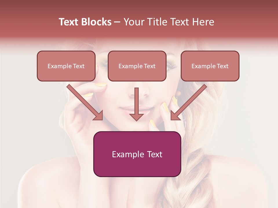 Girl Beauty Yellow PowerPoint Template