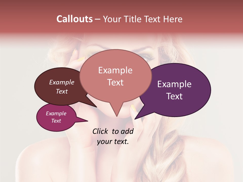 Girl Beauty Yellow PowerPoint Template