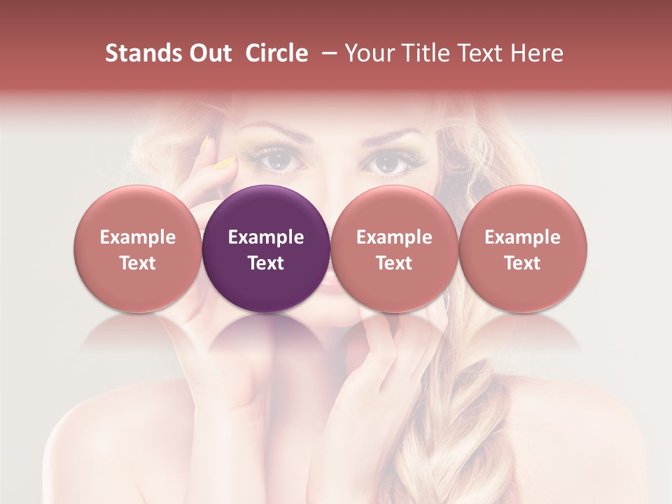 Girl Beauty Yellow PowerPoint Template