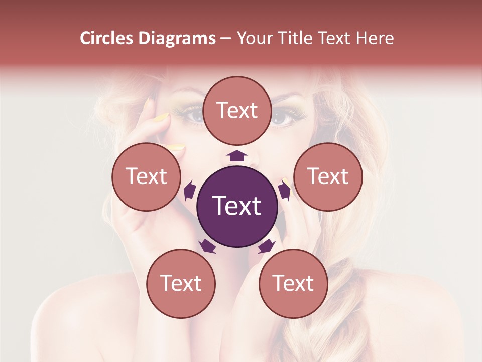 Girl Beauty Yellow PowerPoint Template