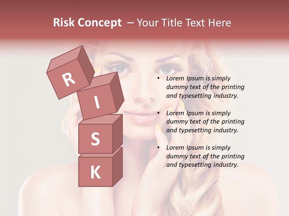 Girl Beauty Yellow PowerPoint Template