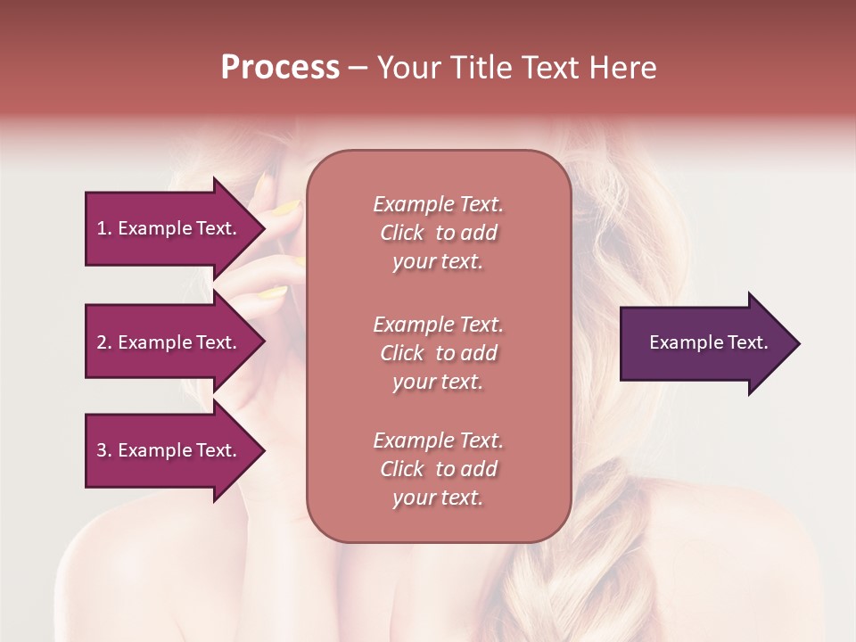 Girl Beauty Yellow PowerPoint Template