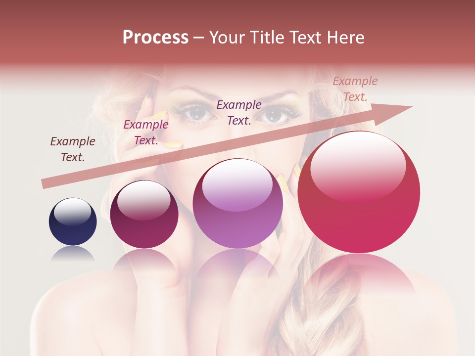 Girl Beauty Yellow PowerPoint Template