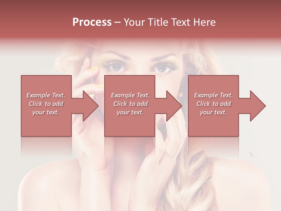 Girl Beauty Yellow PowerPoint Template