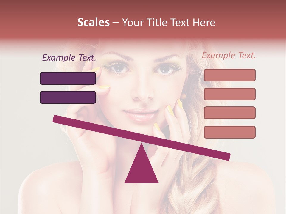 Girl Beauty Yellow PowerPoint Template