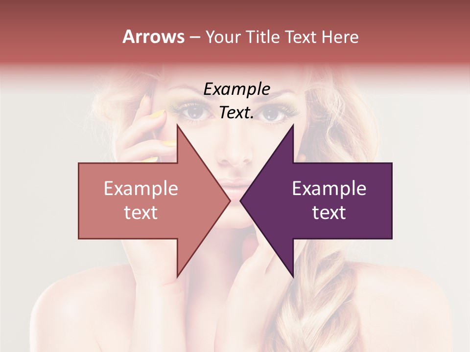 Girl Beauty Yellow PowerPoint Template