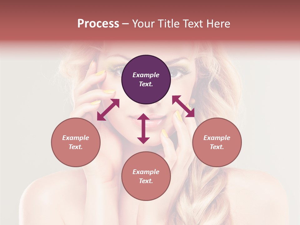 Girl Beauty Yellow PowerPoint Template