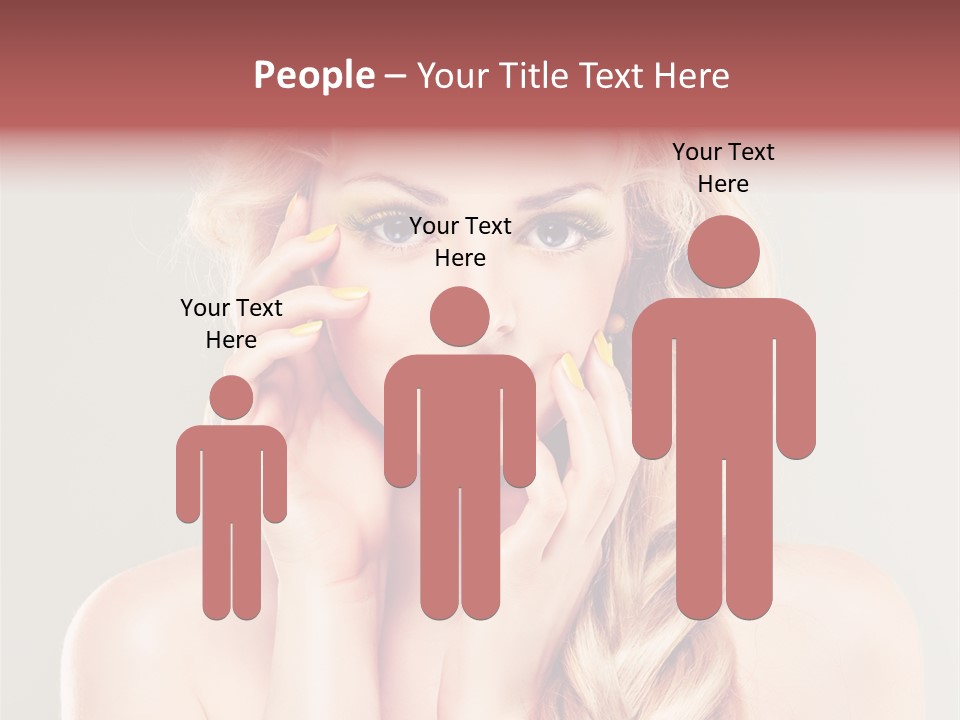 Girl Beauty Yellow PowerPoint Template