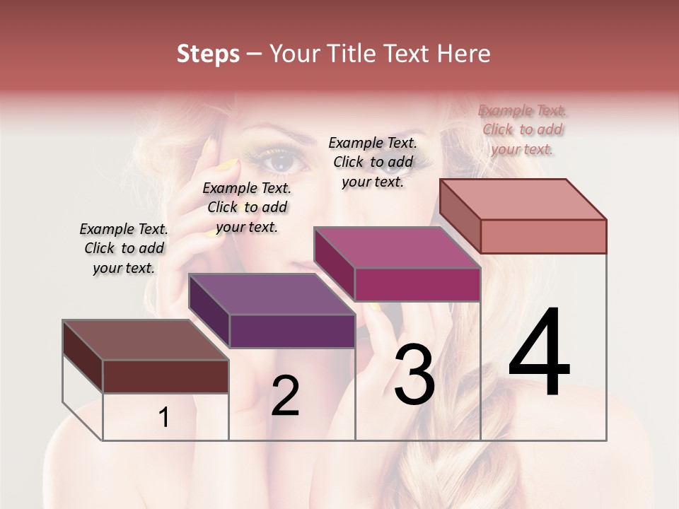 Girl Beauty Yellow PowerPoint Template