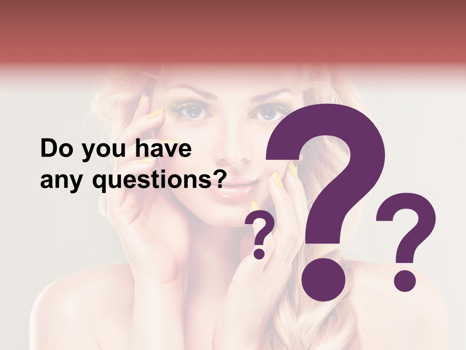 Girl Beauty Yellow PowerPoint Template