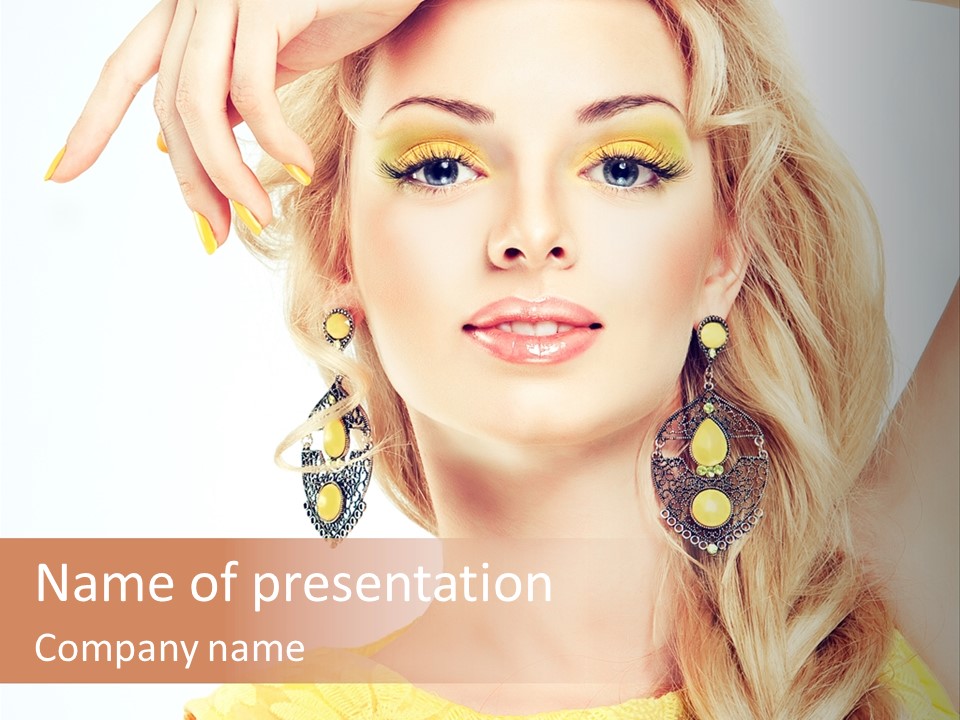 Accessories Looking Clean PowerPoint Template