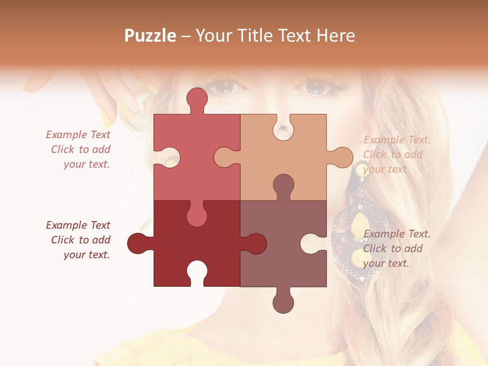 Accessories Looking Clean PowerPoint Template