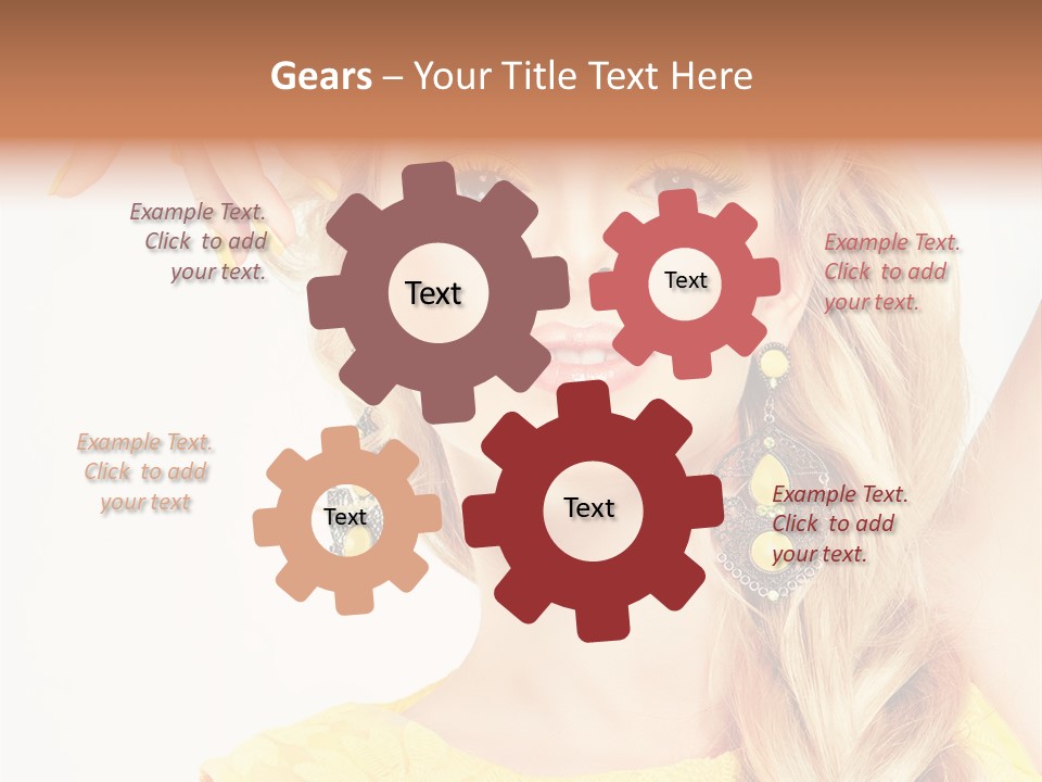 Accessories Looking Clean PowerPoint Template