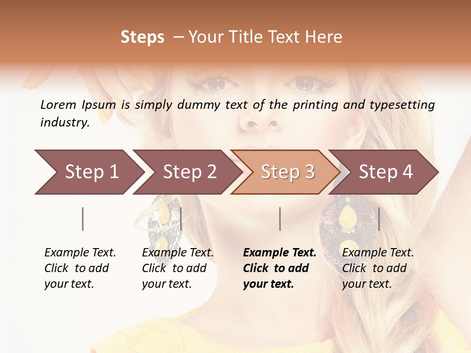 Accessories Looking Clean PowerPoint Template