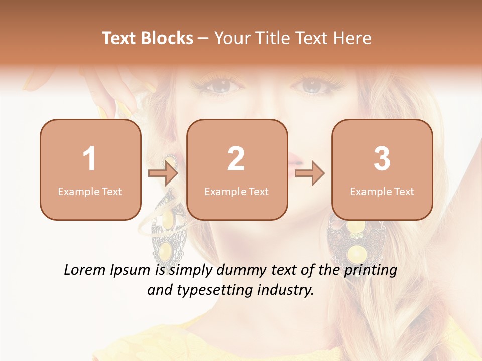 Accessories Looking Clean PowerPoint Template