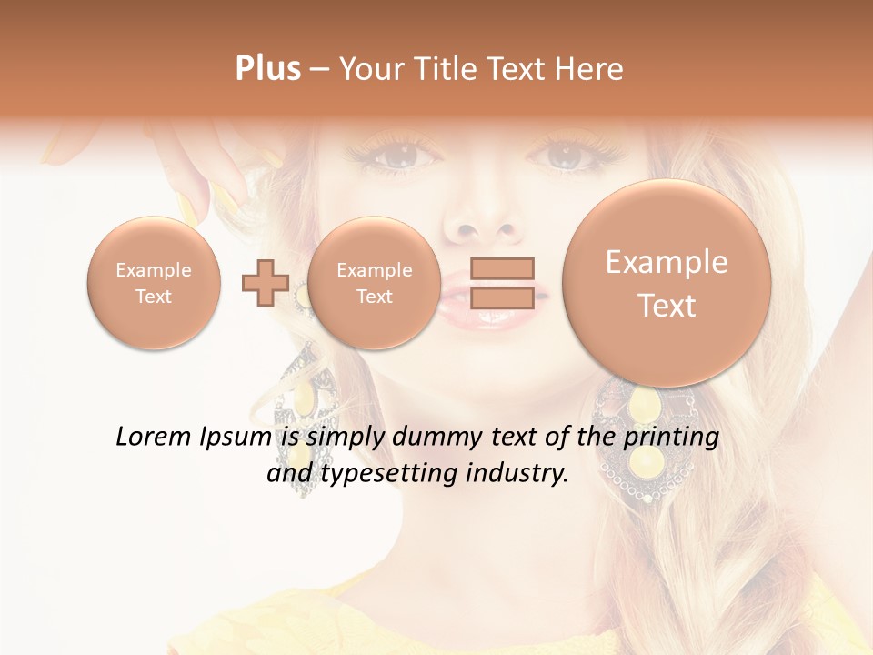 Accessories Looking Clean PowerPoint Template