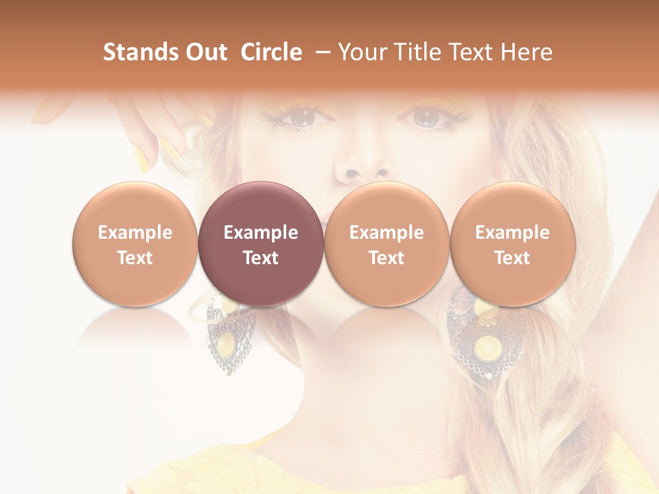 Accessories Looking Clean PowerPoint Template