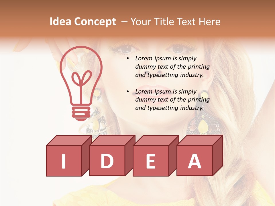 Accessories Looking Clean PowerPoint Template
