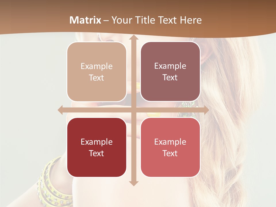 Fashion Girl Flower PowerPoint Template