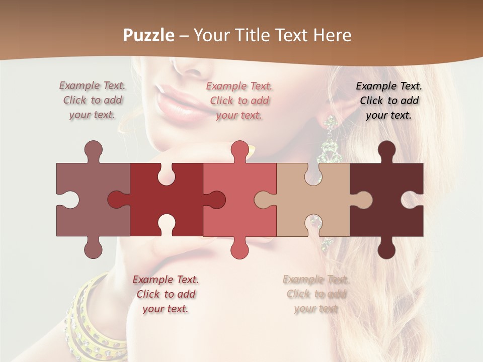 Fashion Girl Flower PowerPoint Template