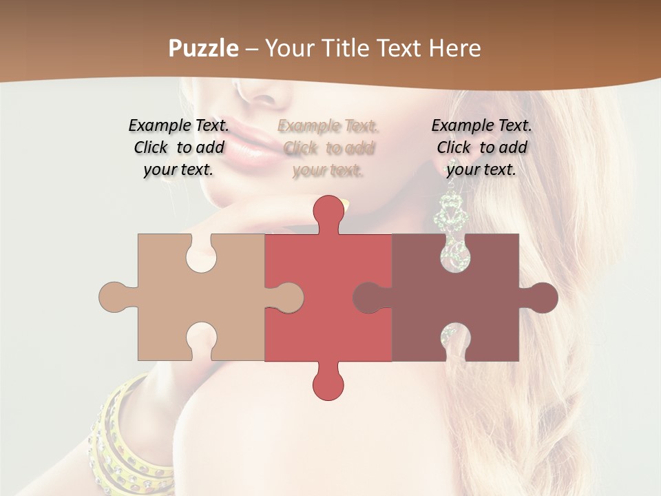 Fashion Girl Flower PowerPoint Template