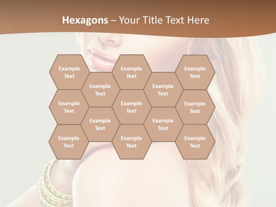 Fashion Girl Flower PowerPoint Template