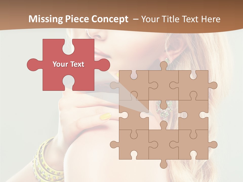 Fashion Girl Flower PowerPoint Template