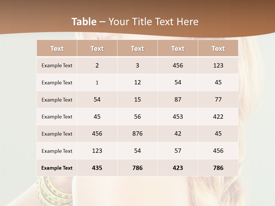 Fashion Girl Flower PowerPoint Template