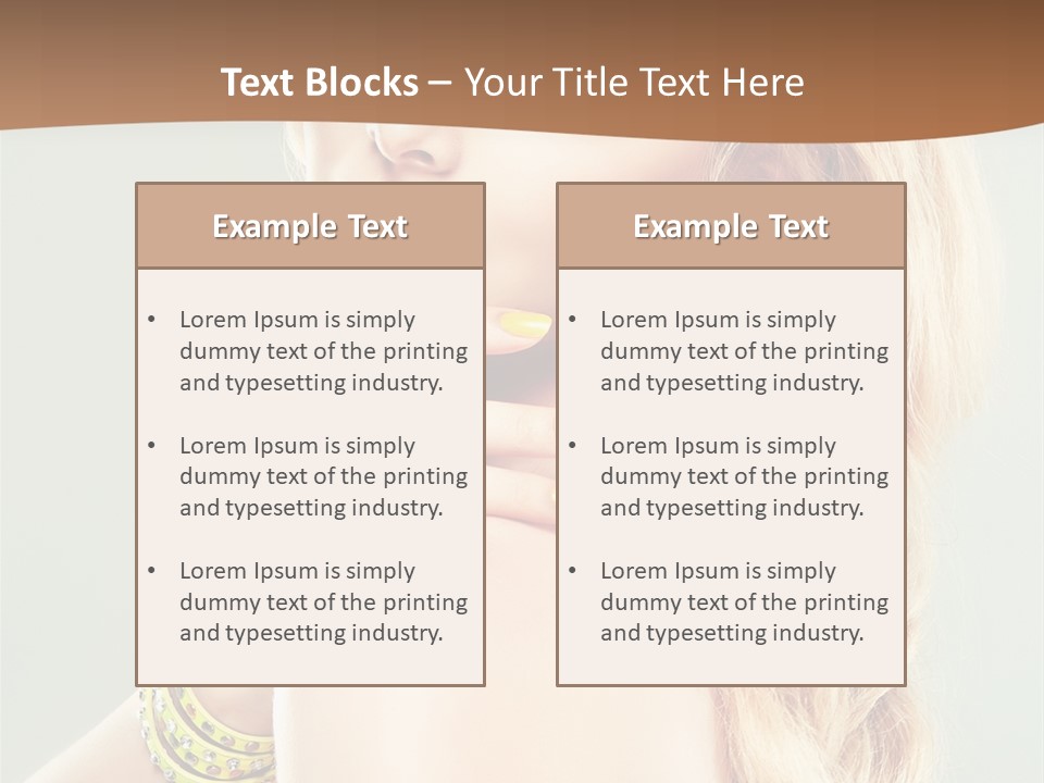 Fashion Girl Flower PowerPoint Template