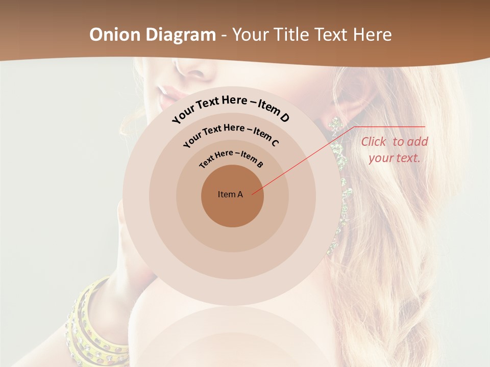 Fashion Girl Flower PowerPoint Template