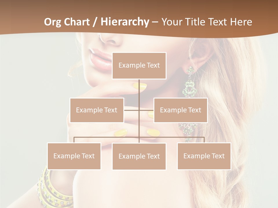 Fashion Girl Flower PowerPoint Template