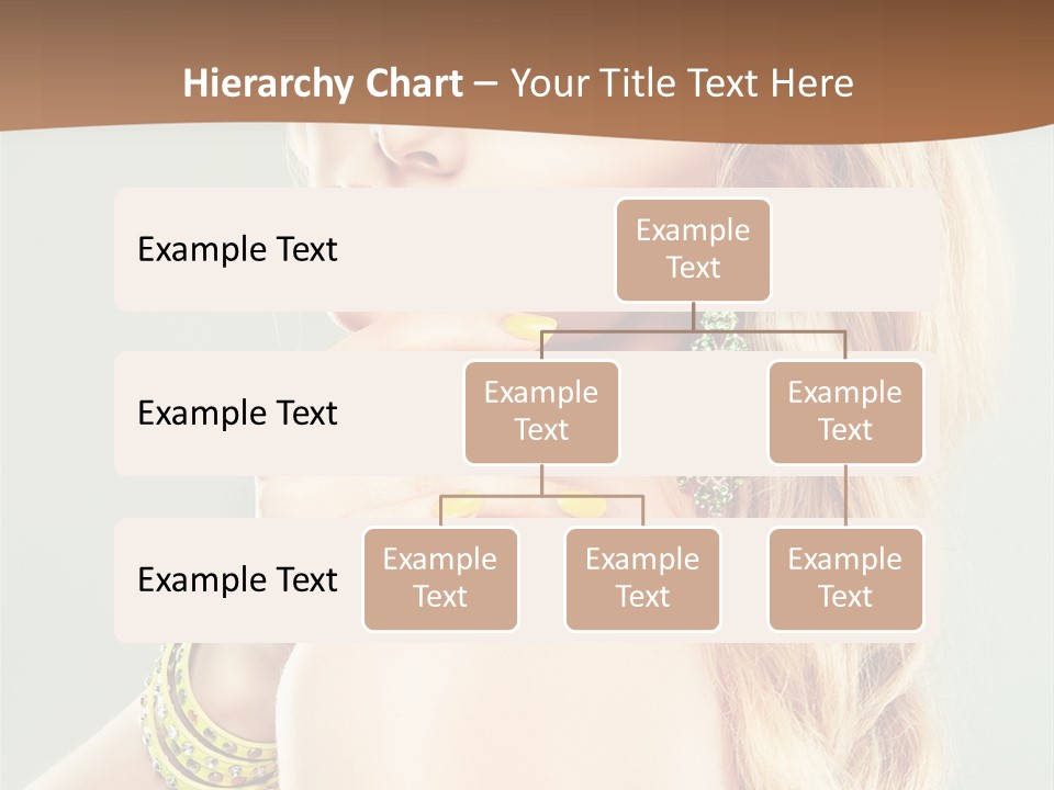 Fashion Girl Flower PowerPoint Template