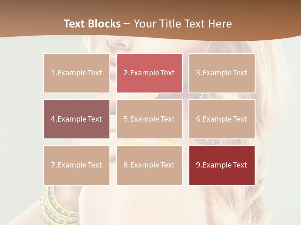 Fashion Girl Flower PowerPoint Template