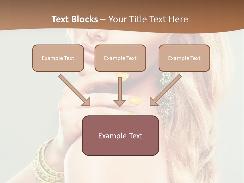 Fashion Girl Flower PowerPoint Template