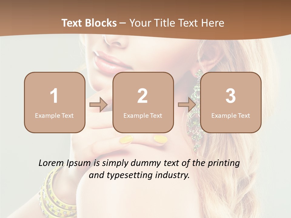 Fashion Girl Flower PowerPoint Template