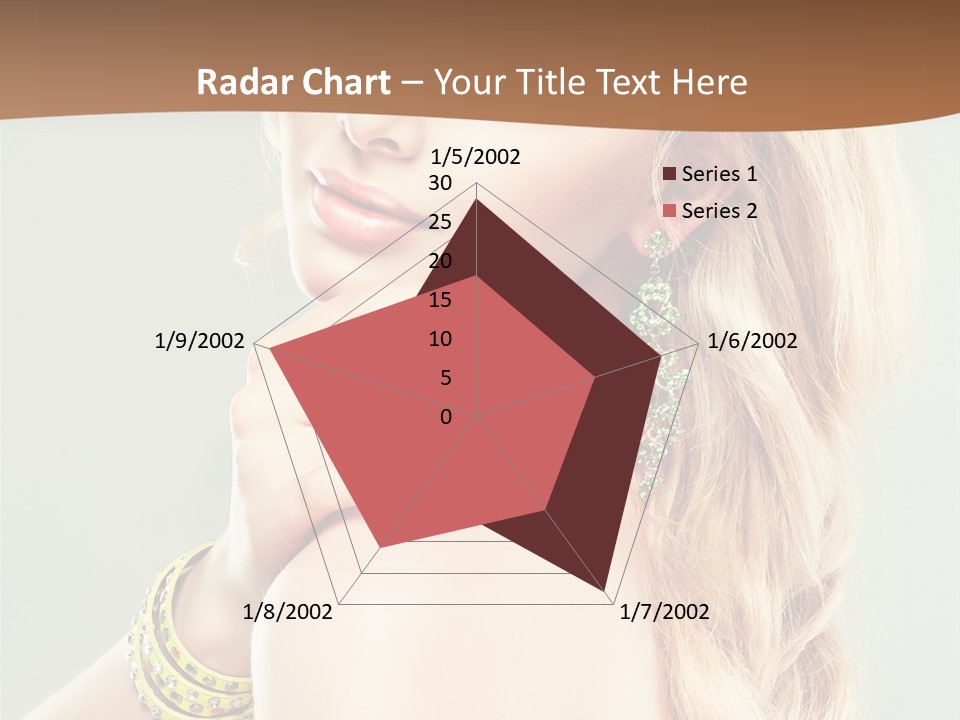 Fashion Girl Flower PowerPoint Template