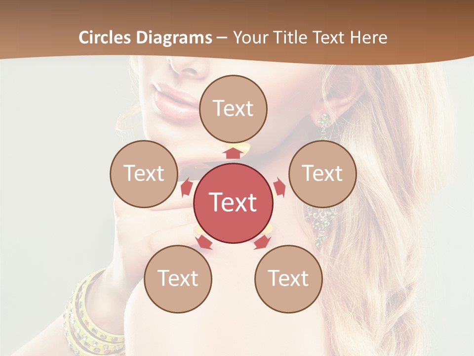 Fashion Girl Flower PowerPoint Template