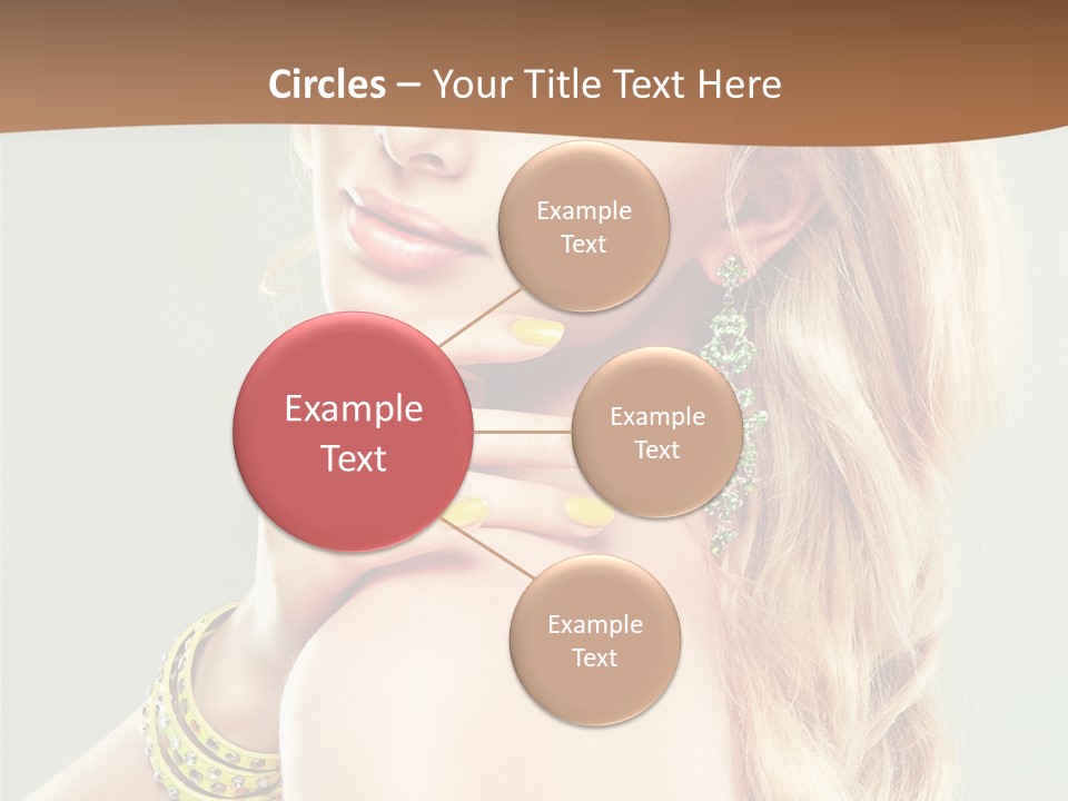 Fashion Girl Flower PowerPoint Template