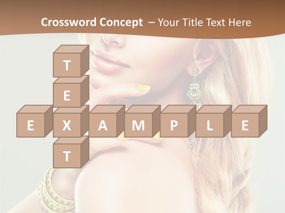 Fashion Girl Flower PowerPoint Template