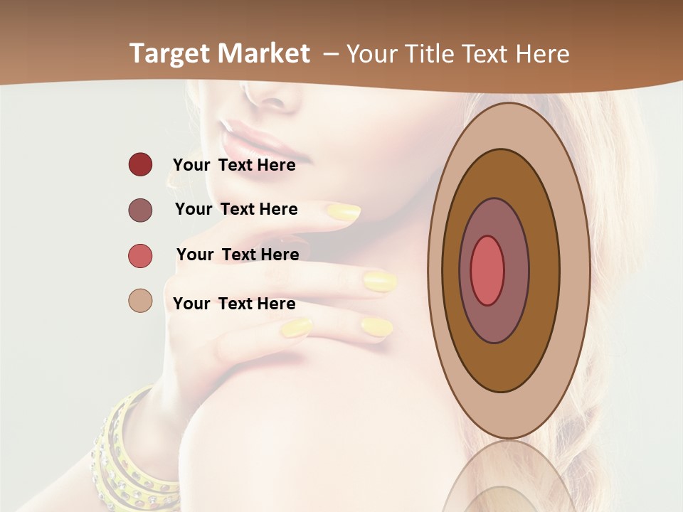 Fashion Girl Flower PowerPoint Template