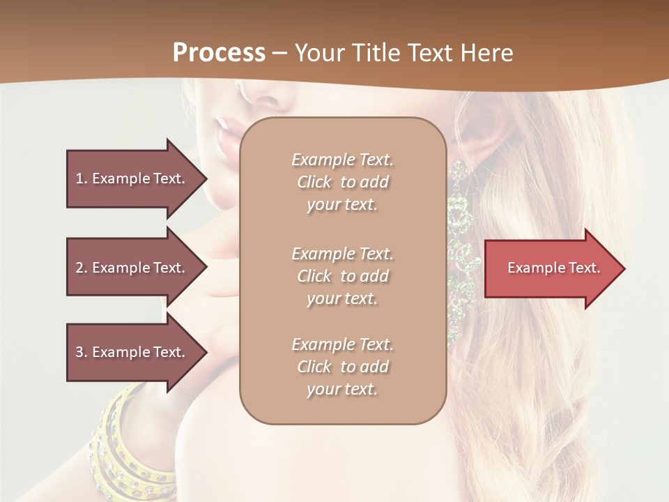 Fashion Girl Flower PowerPoint Template