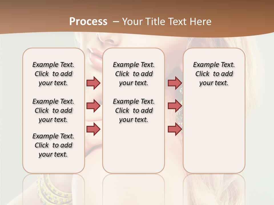 Fashion Girl Flower PowerPoint Template