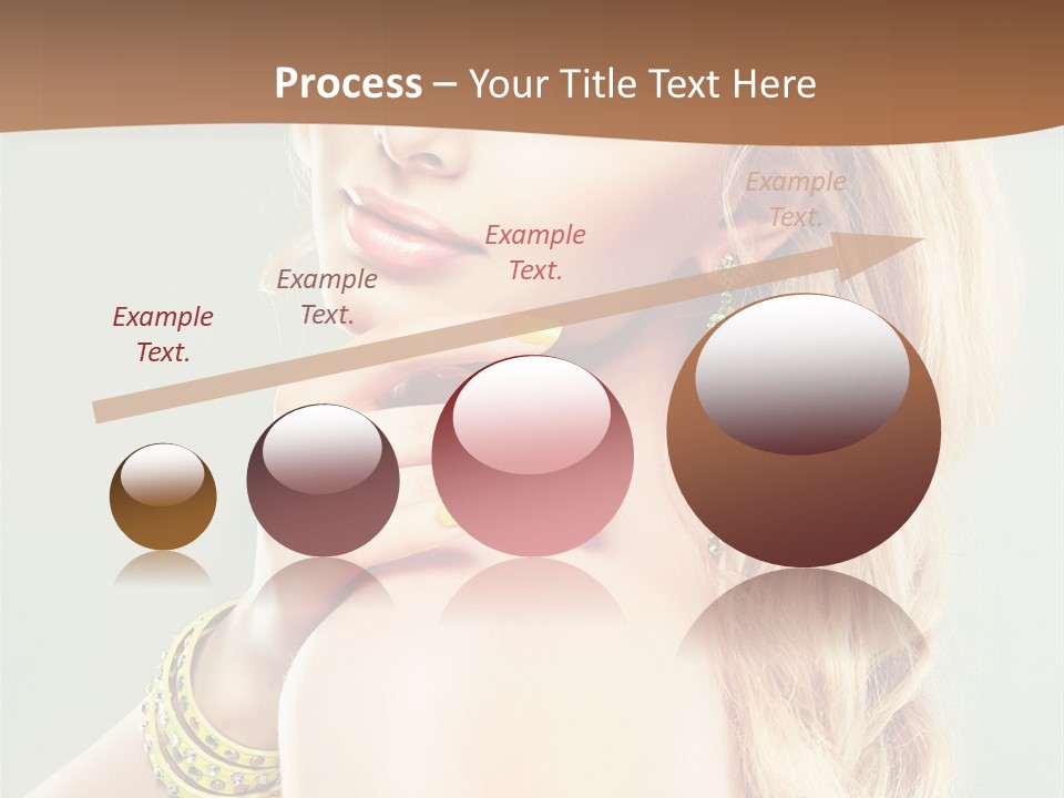 Fashion Girl Flower PowerPoint Template