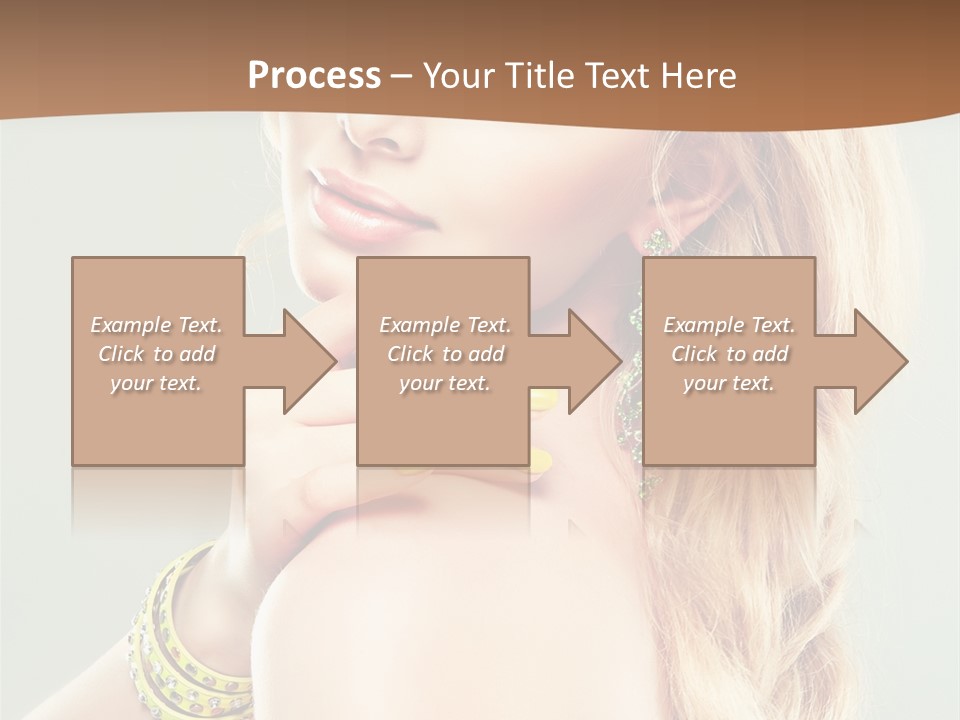 Fashion Girl Flower PowerPoint Template