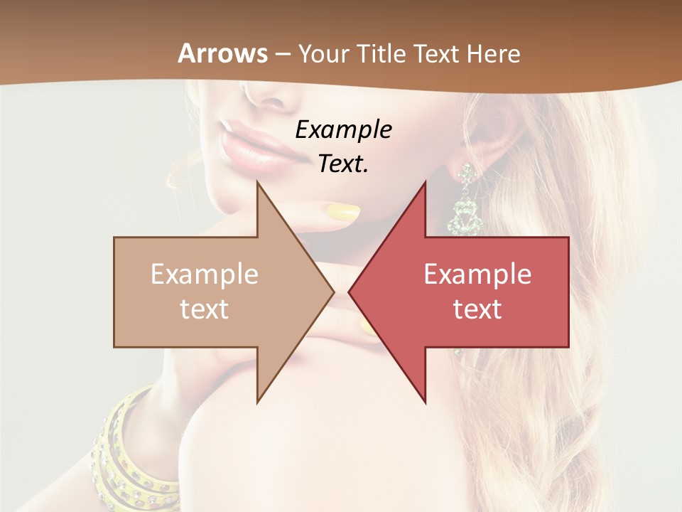 Fashion Girl Flower PowerPoint Template