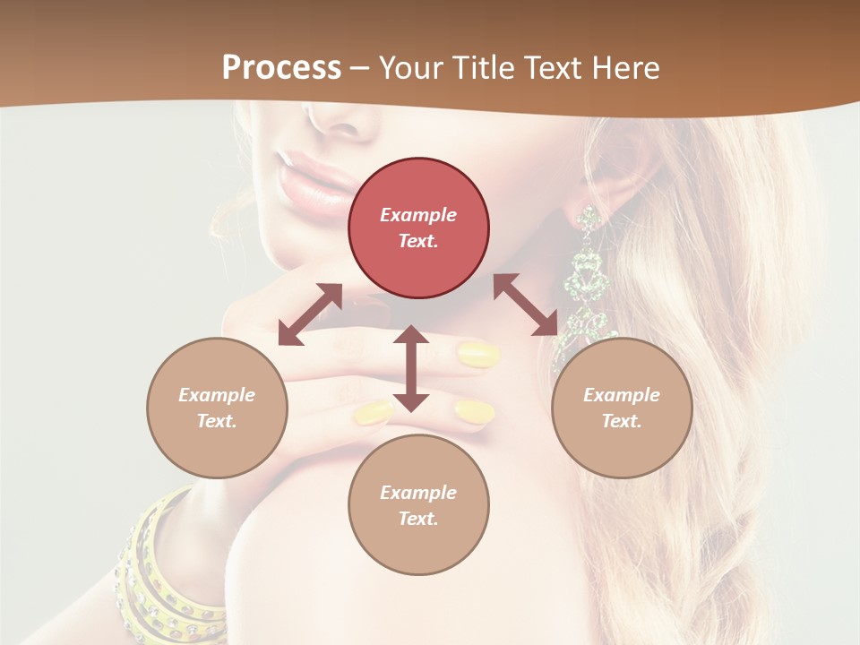 Fashion Girl Flower PowerPoint Template