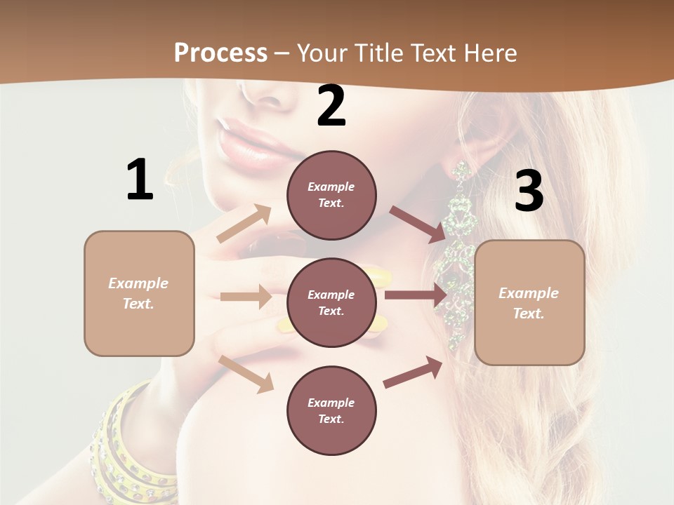 Fashion Girl Flower PowerPoint Template