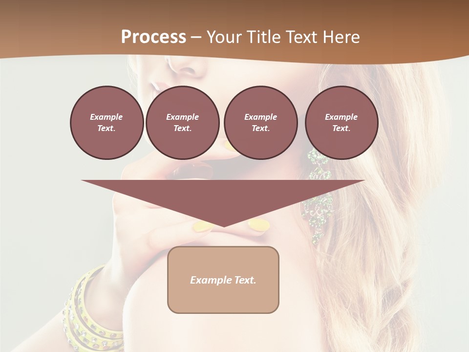 Fashion Girl Flower PowerPoint Template