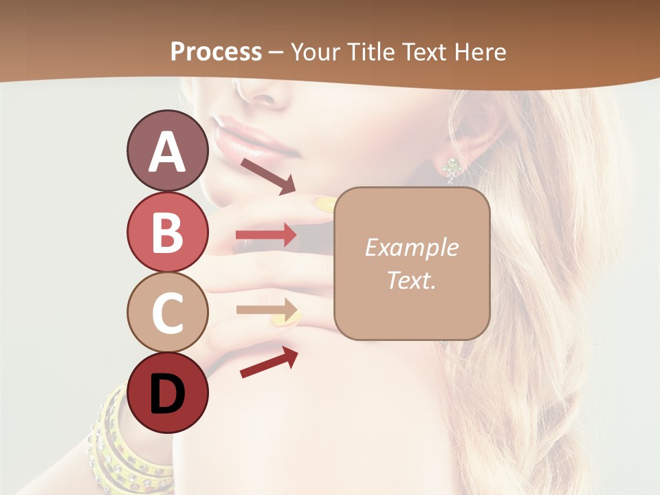 Fashion Girl Flower PowerPoint Template