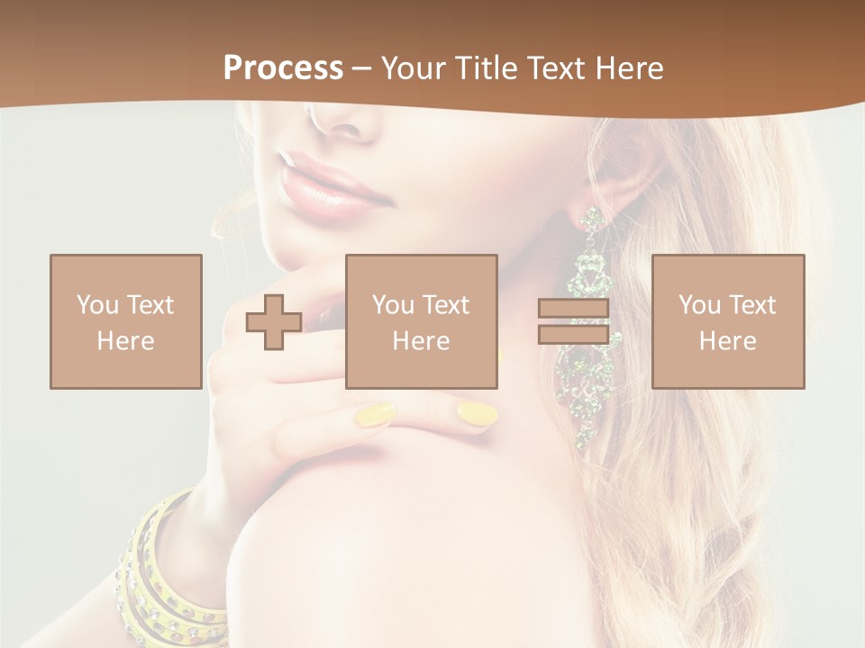Fashion Girl Flower PowerPoint Template